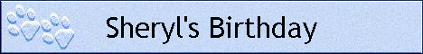 Sheryl's Birthday